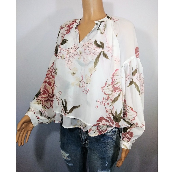 Lucky Brand floral Printed top - Picture 2 of 3